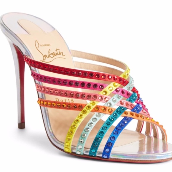CHRISTIAN LOUBOUTIN Marthastrass Jewel Rainbow Sandal ✨🌈 - Picture 7 of 13